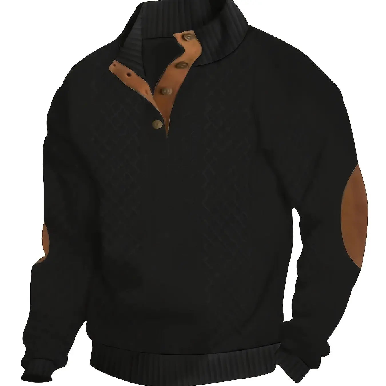 Camicia Henley da uomo tinta unita