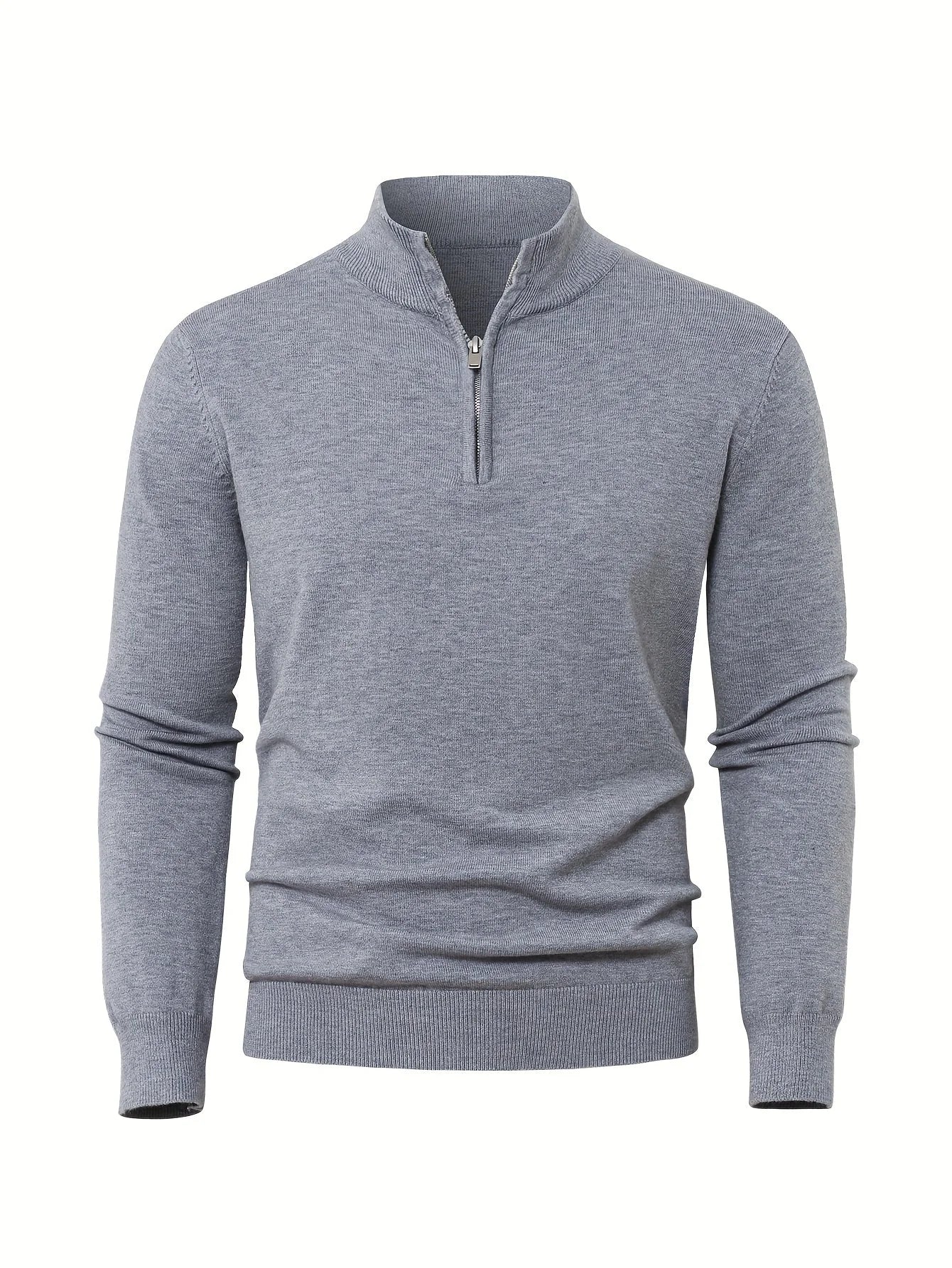 Minimalistischer Strickcardigan mit Reißverschluss für Herren