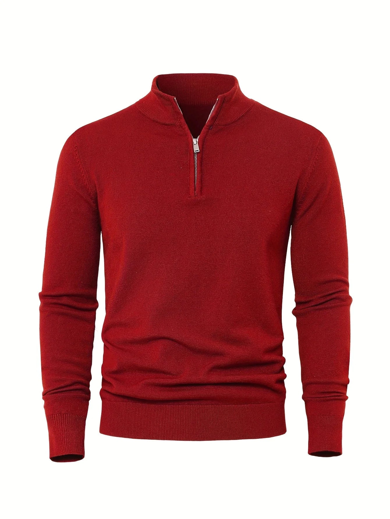 Minimalistischer Strickcardigan mit Reißverschluss für Herren