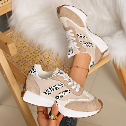 CloudLane Stripe Casual | Leopard Beige