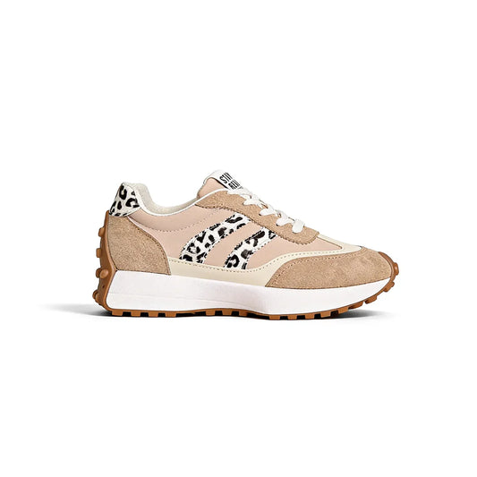CloudLane Stripe Casual | Leopard Beige