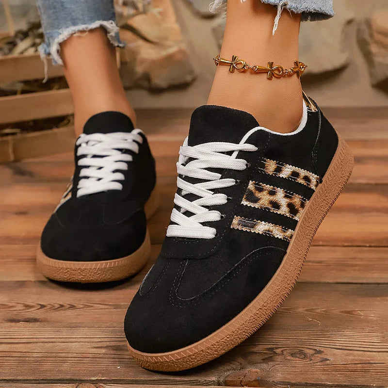 Samba Retro Black Leopard Sneakers
