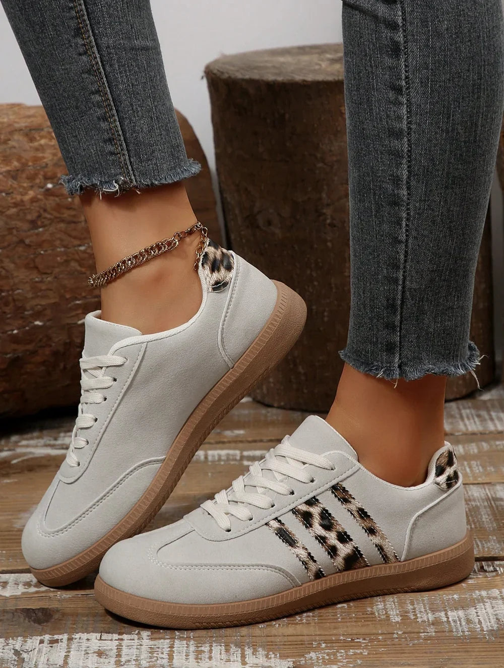 Samba Retro Leopard Grey Sneaker