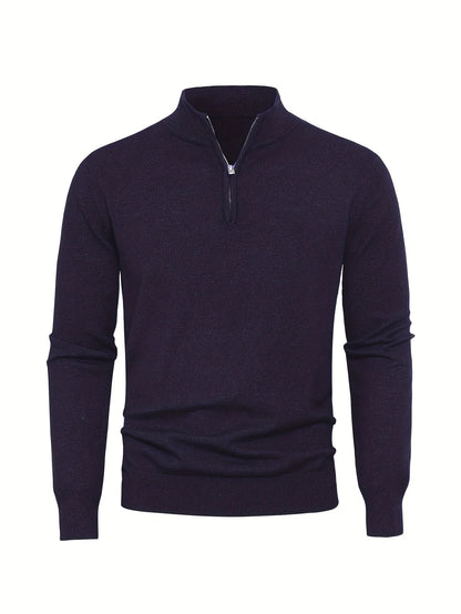 Minimalistischer Strickcardigan mit Reißverschluss für Herren